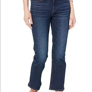 J Crew High Rise Flare Crop Denim Jeans